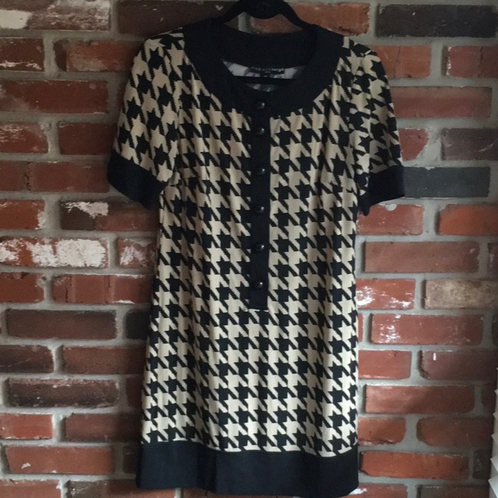 Madison Leigh dress, tan and black